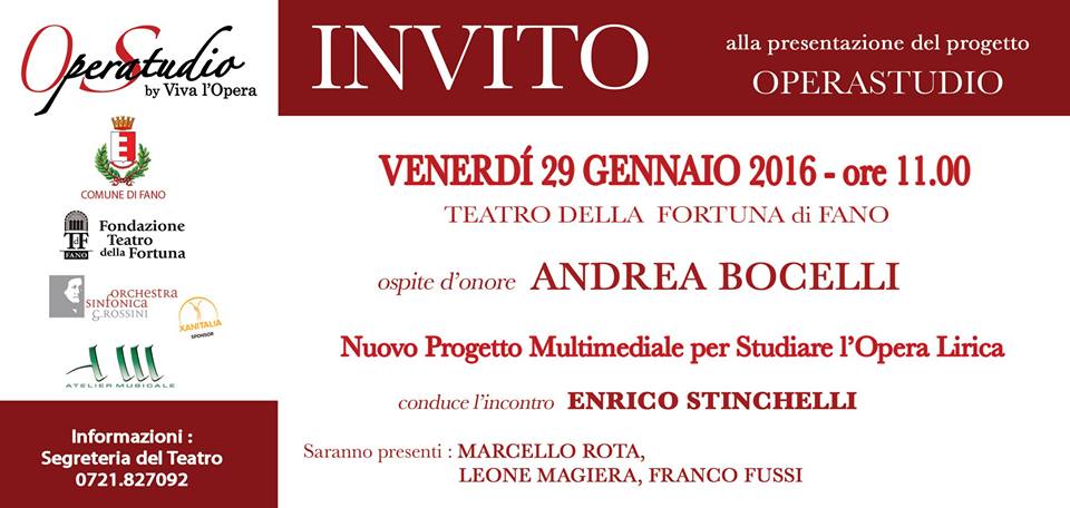 Andrea Bocelli invito
